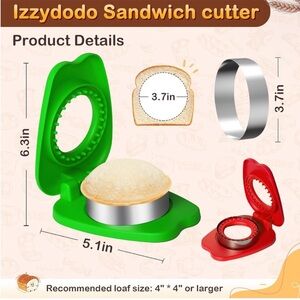 Green and Red Sandwich Cutter